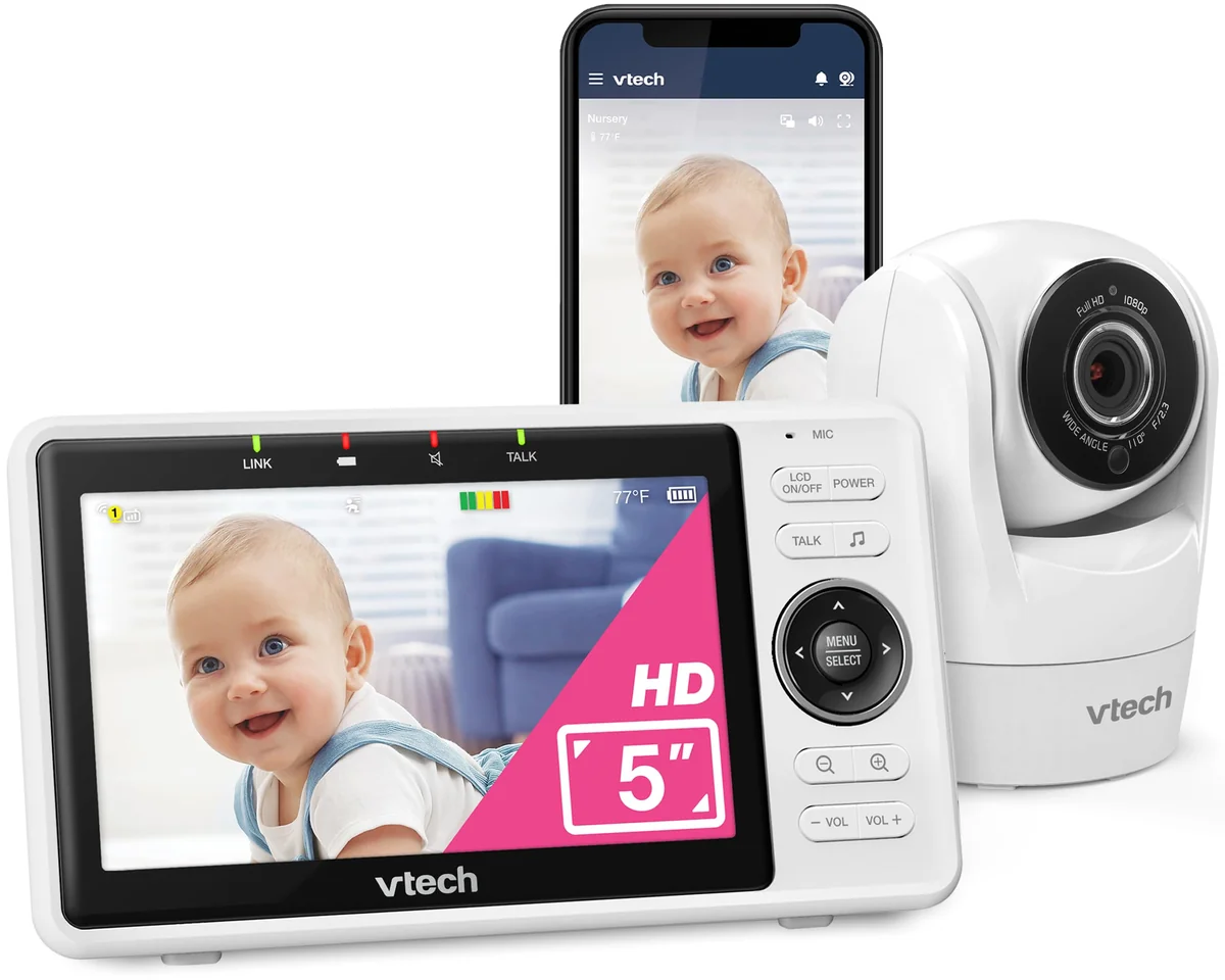 VTech VM901 Smart WiFi Baby Monitor with 1080p FHD Camera and 5" HD IPS Display Review